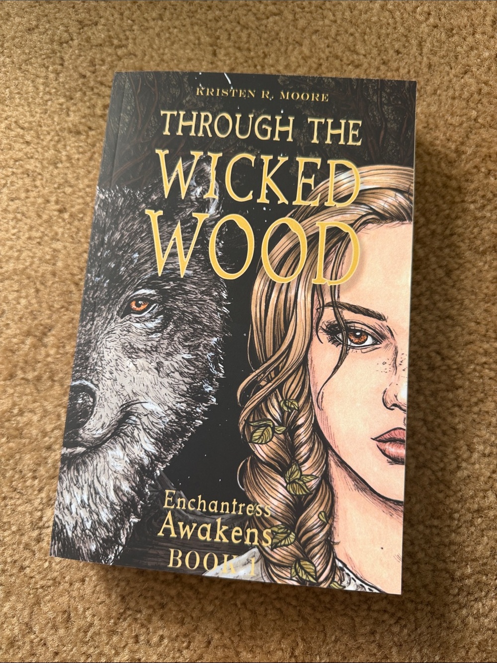 Through the Wicked Wood — Yellow & Black Book Cover